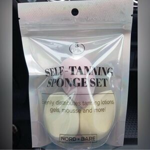 Self-Tanning Sponge Set - Cream and Pink